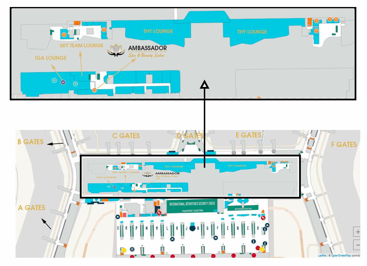 The Ambassador Spa & Beauty Salon at Istanbul Airport